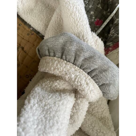 Champion Mens White Sherpa Shearling Sweatpants Size Large pockets cozycore - Picture 7 of 7